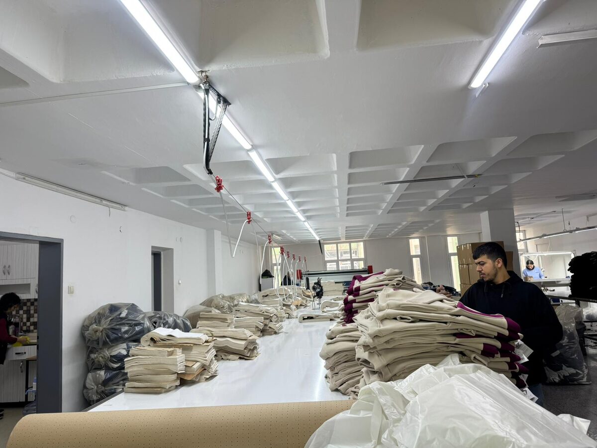 Pattern making at Orkon Tekstil